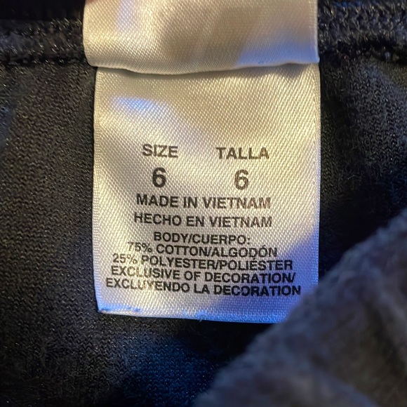 Adidas Girl's Track Jogger Velour Pant sz 6 - Picture 4 of 4